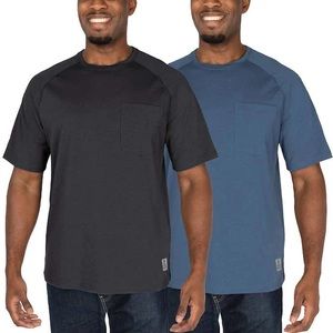 Rugged Elements Men’s Work Tee 2-pack Black Blue